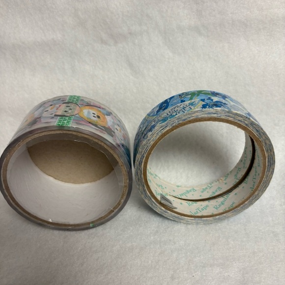 Set of 3 STITCH Plastic Tape Rolls Tsum Tsum Wide Clear Tape Disney Japan - Picture 7 of 8